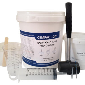 cempac-550i הזרקות צמנטיות CemArt cempac diy לטיפול במרצפות חלולות או מתנדנדות אריחים רופפים. ערכת עשה זאת בעצמך